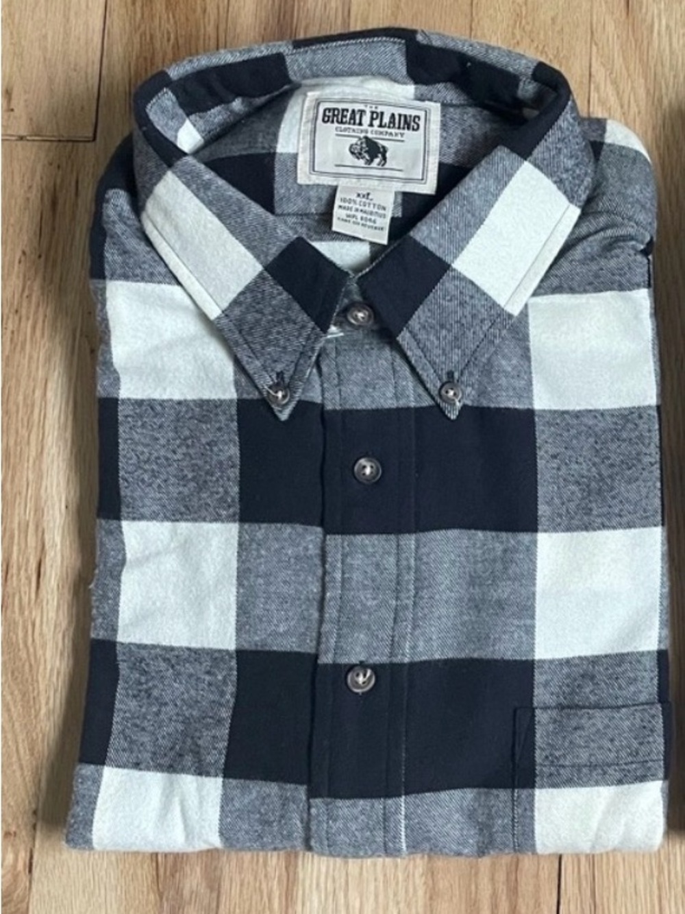 NWT Men's Great Plains Clothing Company Flannel Shirt - Size XXL